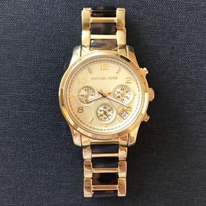 Michael Kors Gold/Tortoise Shell Watch MK5659